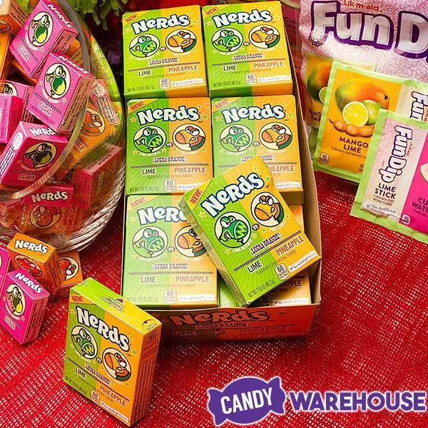 Nerds Candy 2-Flavor Packs - Lime and Pineapple: 24-Piece Box - Image 2