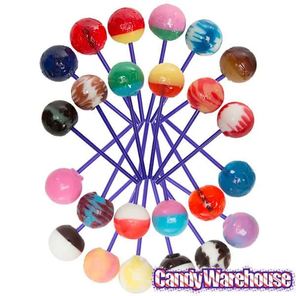 Linda's Lollies Gourmet Ball Lollipops: 24-Piece Display - Image 2