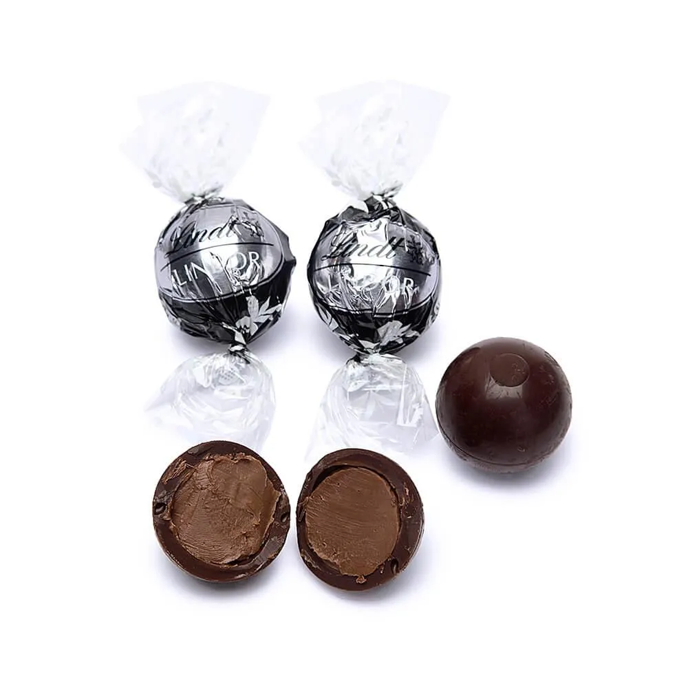 Lindt Chocolate Lindor Truffles - 60% Extra Dark Chocolate Bag: 6-Piece Case - Image 2