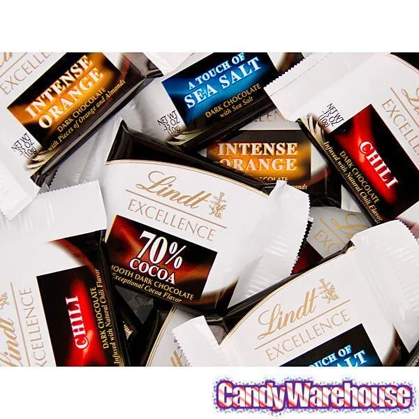 Lindt Excellence Dark Chocolate Squares Assortment: 60-Piece Bag - Image 3