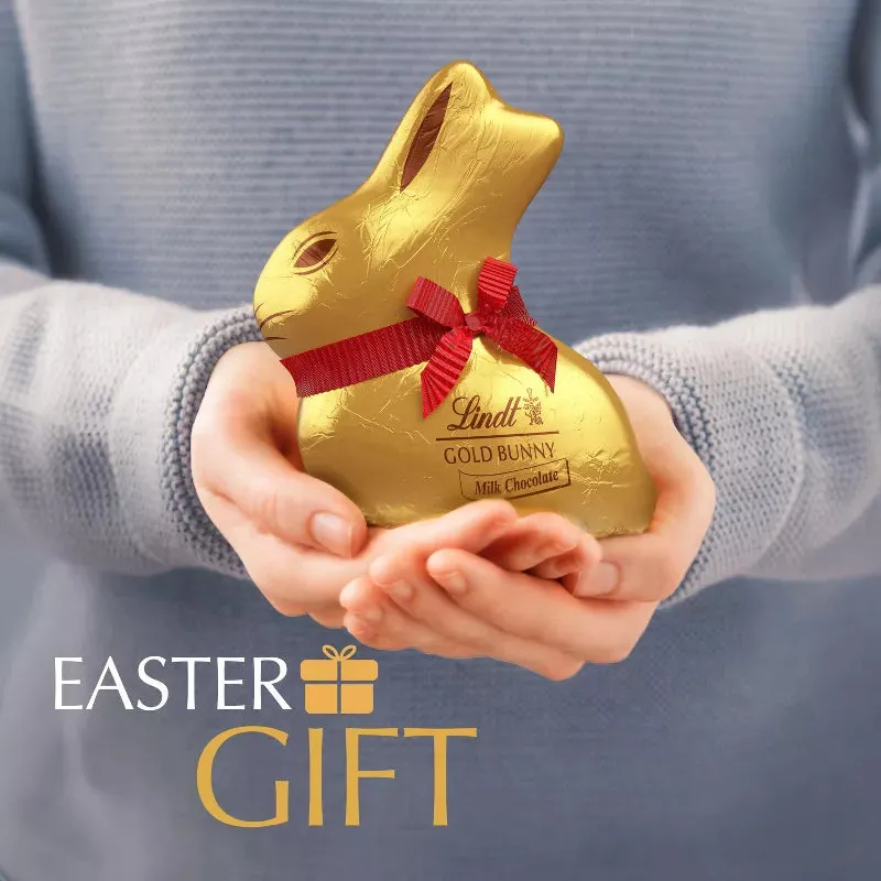 Lindt Gold Foiled 3.5-Ounce Milk Chocolate Easter Bunny - Image 6