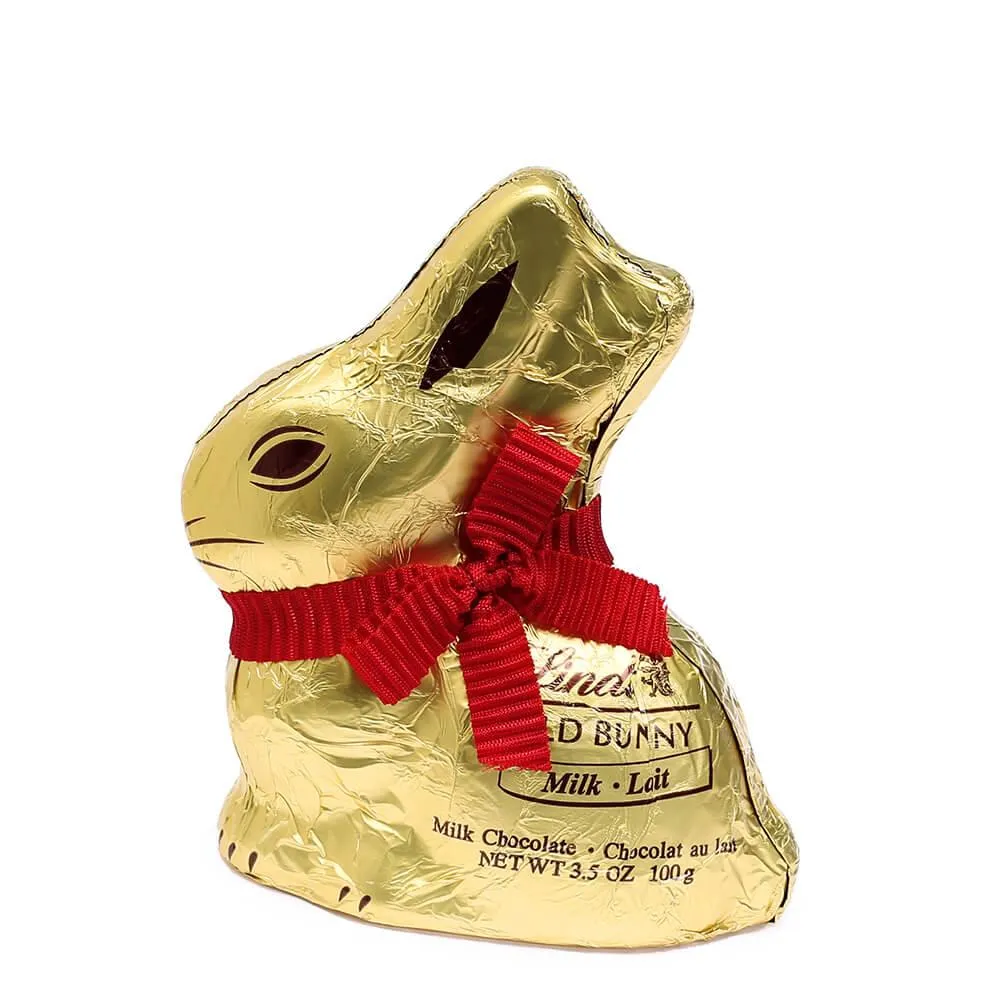 Lindt Gold Foiled 3.5-Ounce Milk Chocolate Easter Bunny - Image 7