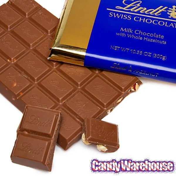 Lindt 10.5-Ounce Chocolate Gold Bars - Swiss Hazelnut: 10-Piece Case - Image 2