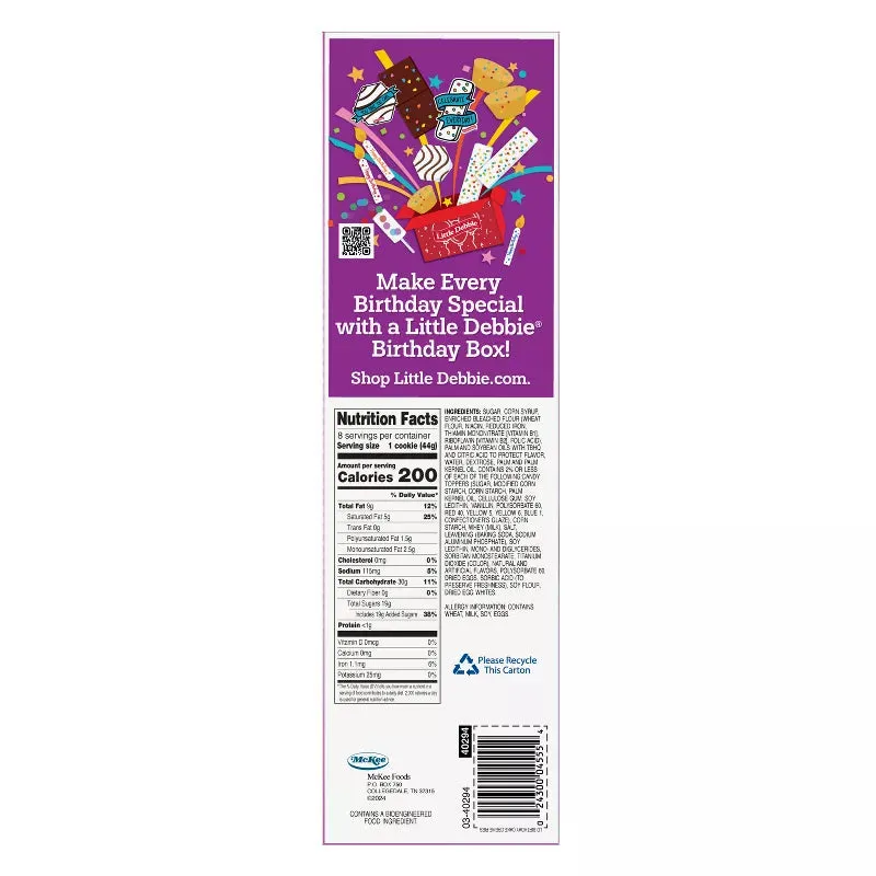 Little Debbie Birthday Cake Creme Pies: 8-Piece Box - Image 2