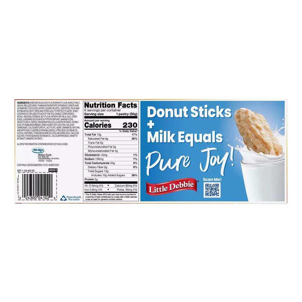Little Debbie Honey Buns: 6-Piece Box - Image 2