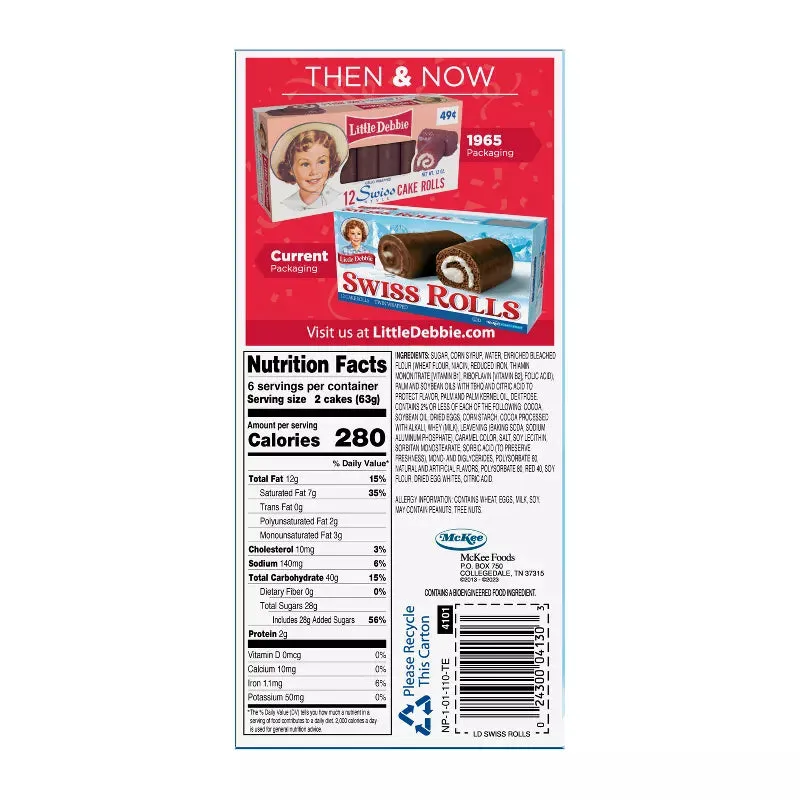 Little Debbie Swiss Rolls: 12-Piece Box - Image 2