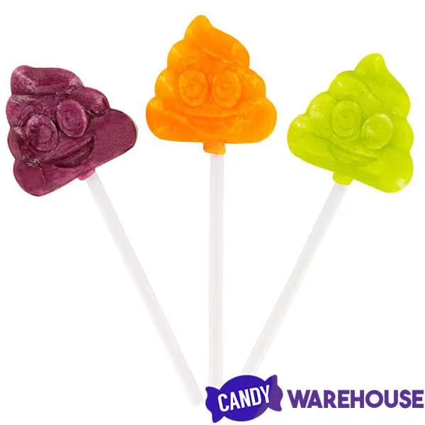 Treat Street Lolli-Poops Halloween Emoji Poop Lollipops: 60-Piece Bag - Image 2