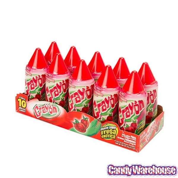 Lorena Candy Crayon - Strawberry: 10-Piece Pack - Image 2