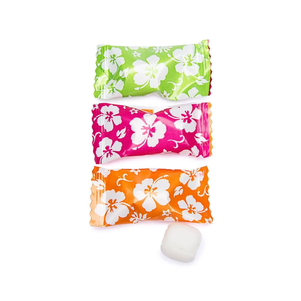 Luau Flower Wrapped Butter Mint Creams: 300-Piece Case