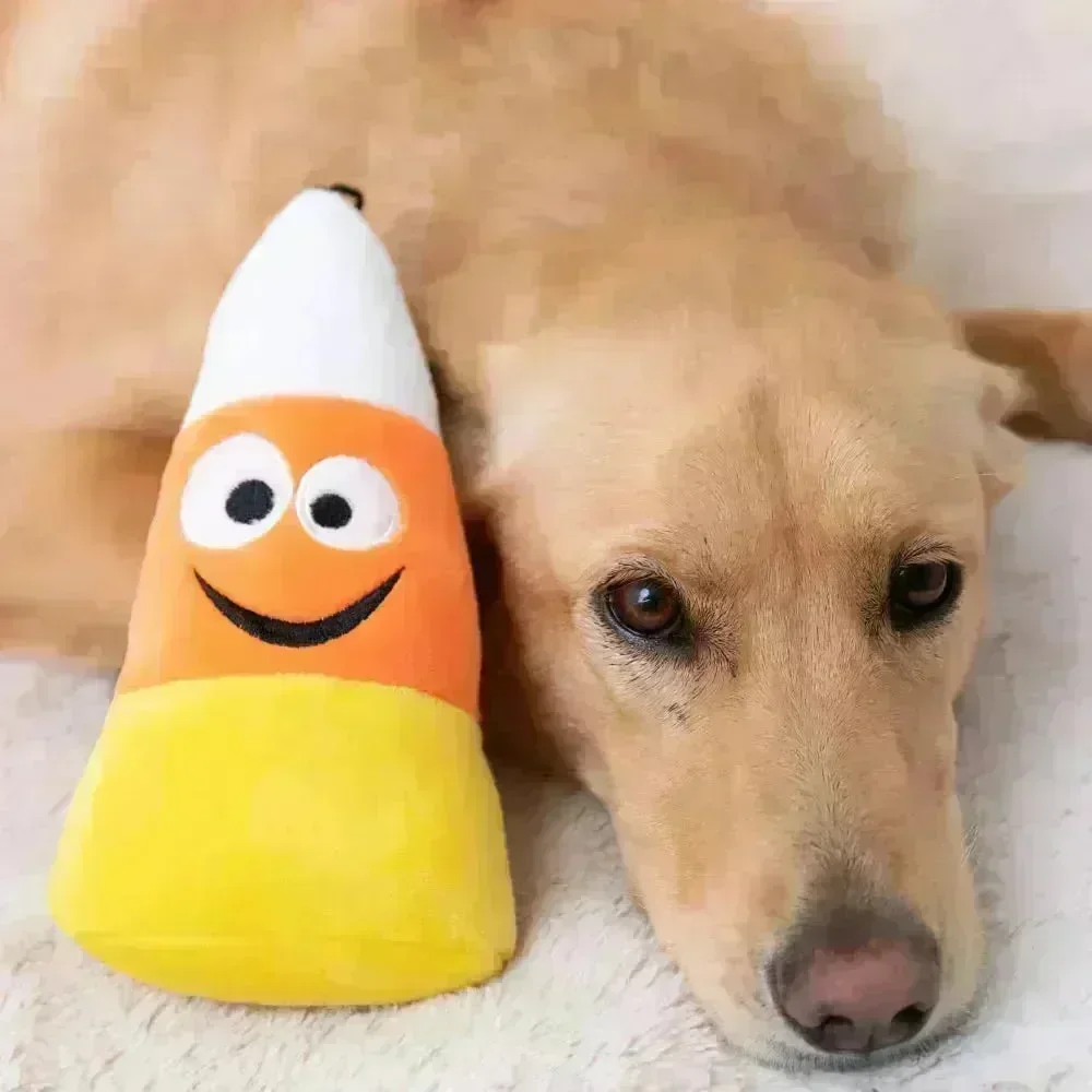 Lulubelle's Power Plush Kookie Korn Dog Toy - Image 2