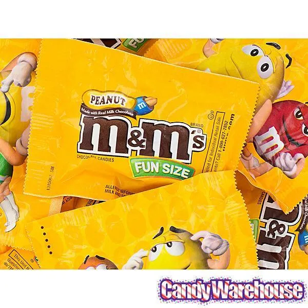 M&M's Candy Fun Size Packs - Peanut: 23LB Case - Image 3