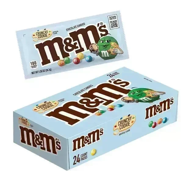 M&M's Crunchy Cookie Chocolate Candy: 24-Piece Display