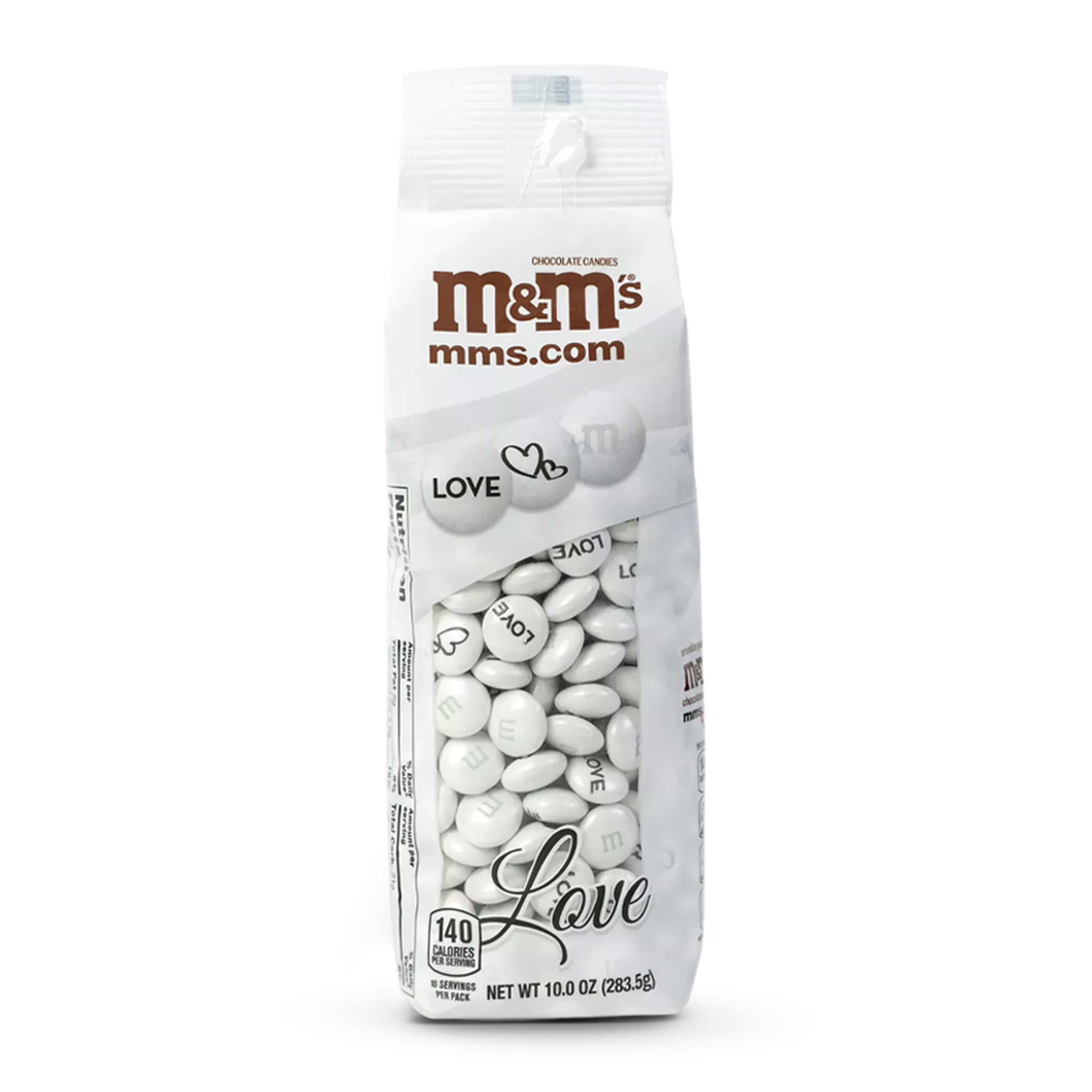 M&M's Milk Chocolate Candy - Wedding Love Blend 10 Ounce Bag: 14-Piece Case