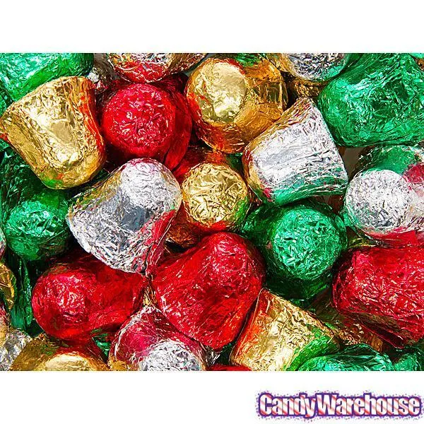 Madelaine Christmas Foiled Chocolate Bells - Milk: 10LB Bag - Image 3