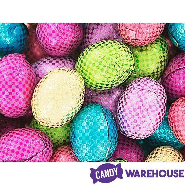Madelaine Foiled Crisp Chocolate Easter Eggs Candy: 5LB Bag - Image 3