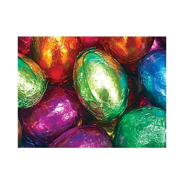 Madelaine Foiled Gourmet Chocolate Easter Eggs - Dark: 10LB Bag - Image 2