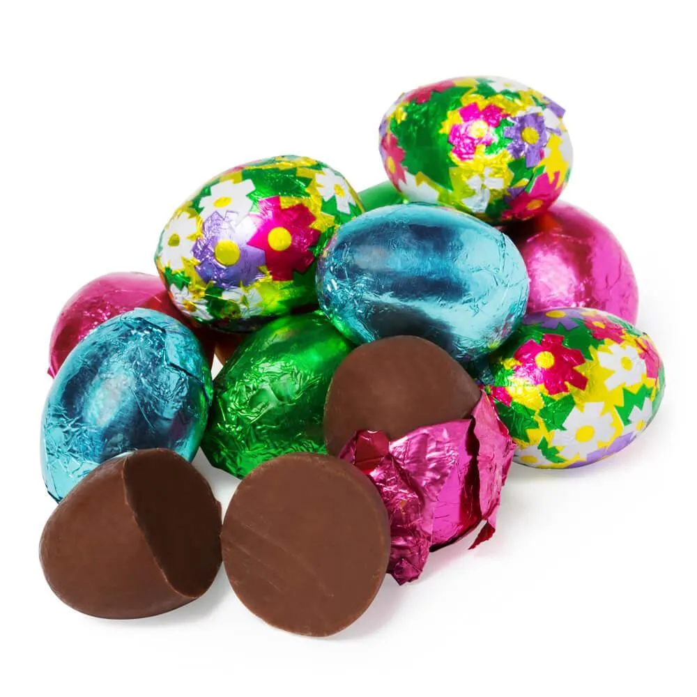 Madelaine Foiled Gourmet Chocolate Easter Eggs - Milk: 10LB Bag
