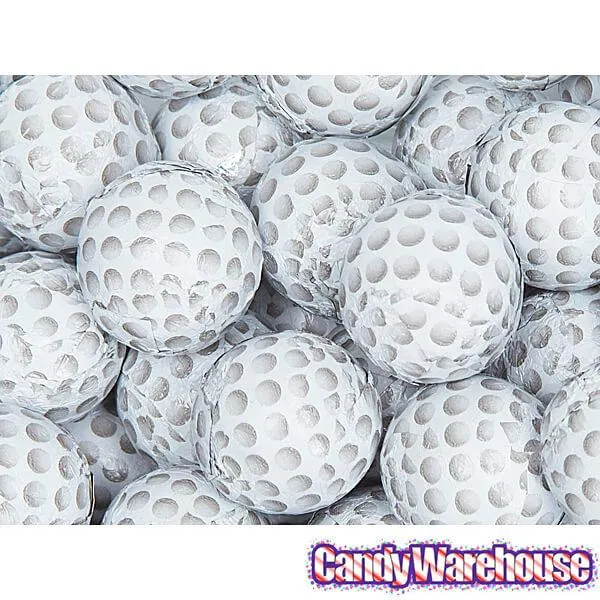 Madelaine Foiled Milk Chocolate Sports Balls 2-Ounce Mesh Bags - Golf: 24-Piece Tub - Image 4