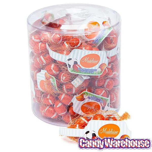 Madelaine Foiled Milk Chocolate Sports Balls 2-Ounce Mesh Bags - Golf: 24-Piece Tub - Image 5