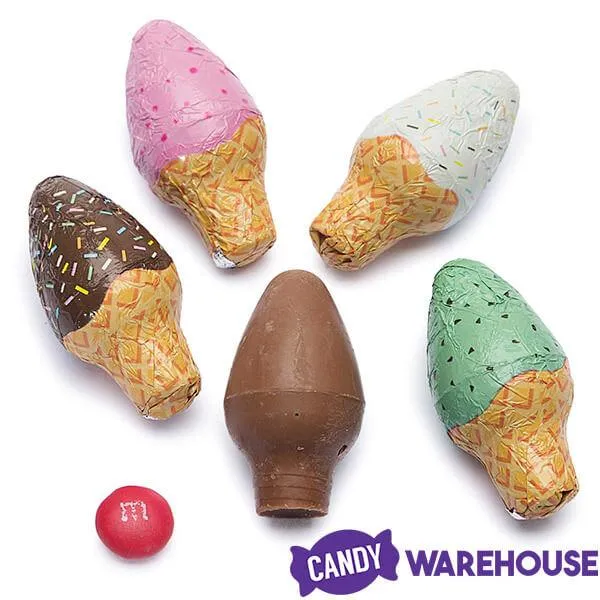 Madelaine Foiled Milk Chocolate Ice Cream Cones: 45-Piece Tub - Image 5