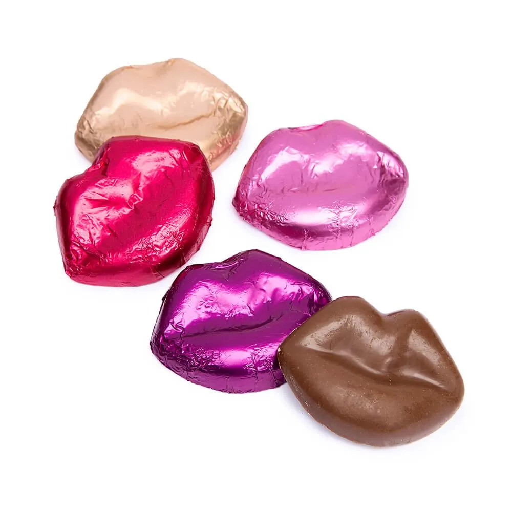 Madelaine Foiled Milk Chocolate Lips Assortment: 10-Pound Case