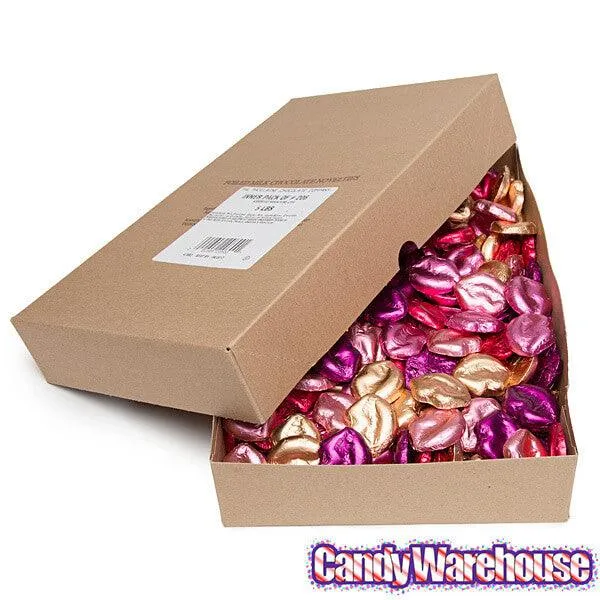 Madelaine Foiled Milk Chocolate Lips Assortment: 10-Pound Case - Image 2