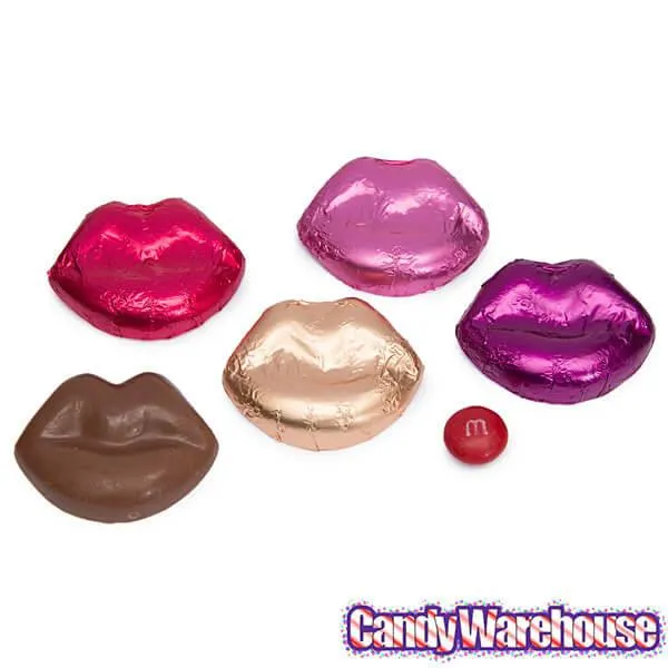 Madelaine Foiled Milk Chocolate Lips Assortment: 10-Pound Case - Image 3
