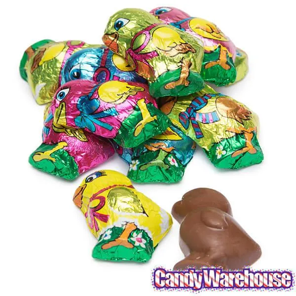 Madelaine Foiled Milk Chocolate Mini Chicks: 10LB Case - Image 3