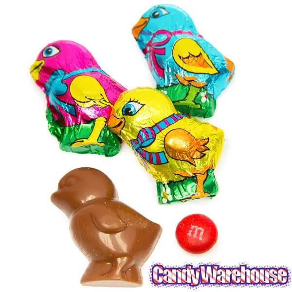 Madelaine Foiled Milk Chocolate Mini Chicks: 10LB Case - Image 5