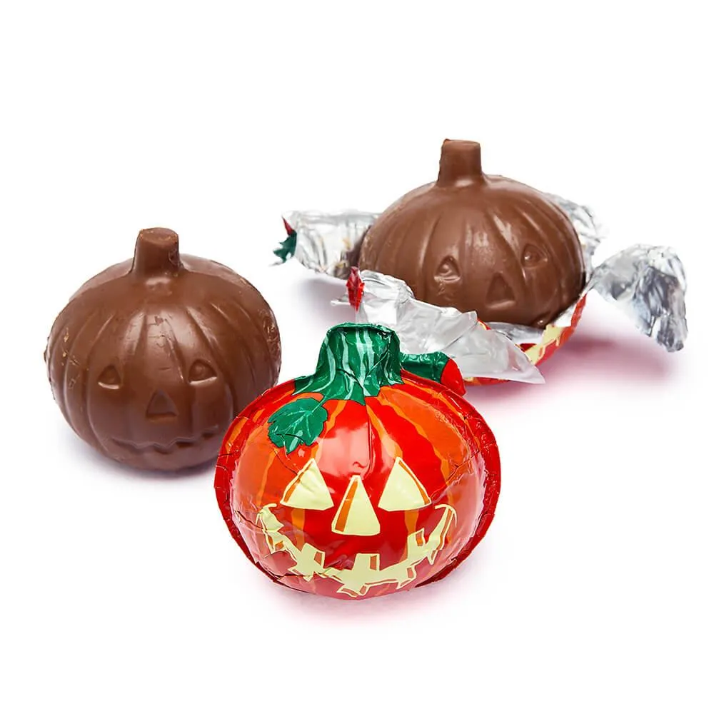 Madelaine Foiled Milk Chocolate Pumpkins - Jumbo: 48-Piece Display