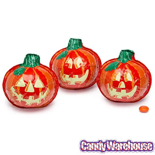 Madelaine Foiled Milk Chocolate Pumpkins - Jumbo: 48-Piece Display - Image 3