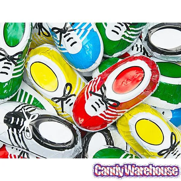 Madelaine Foiled Milk Chocolate Sneakers Candy: 64-Piece Box - Image 3