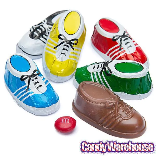 Madelaine Foiled Milk Chocolate Sneakers Candy: 64-Piece Box - Image 4