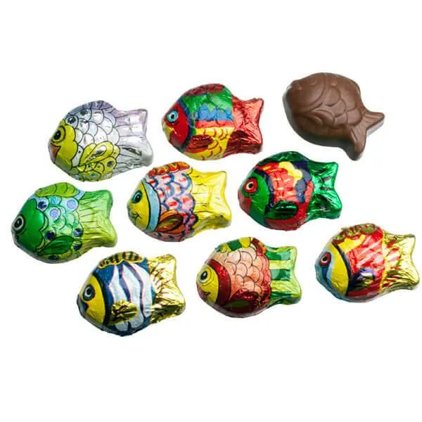 Madelaine Foiled Milk Chocolate Tropical Fish: 5LB Box