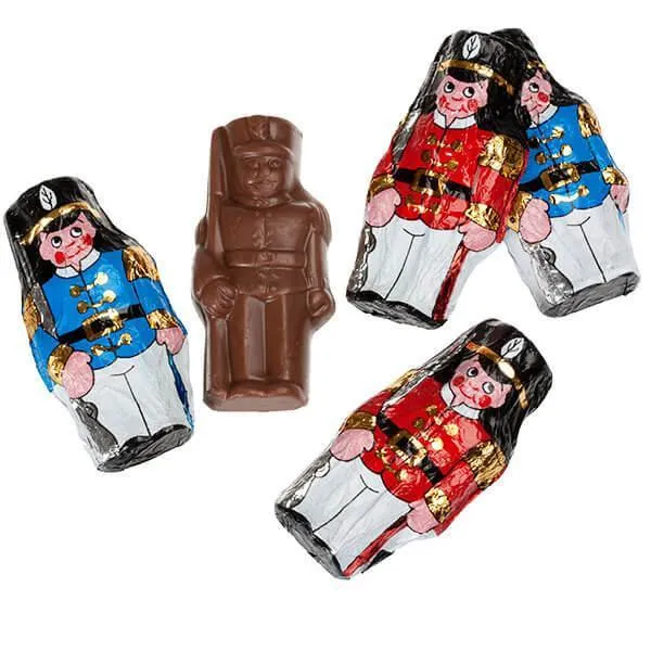 Madelaine Foiled Mini Milk Chocolate Soldiers: 10LB Case