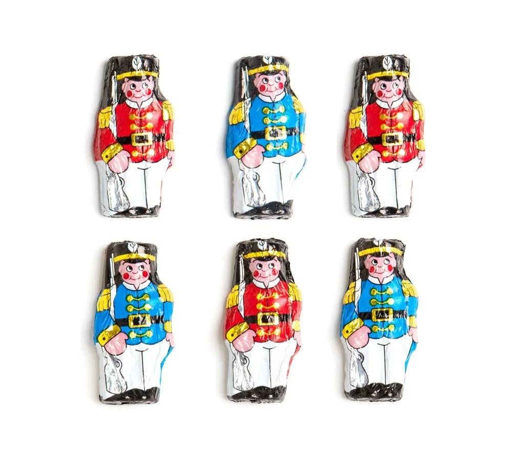 Madelaine Foiled Mini Milk Chocolate Soldiers: 10LB Case - Image 3