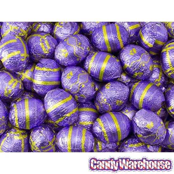 Madelaine Foiled Peanut Butter Filled Milk Chocolate Easter Eggs: 5LB Bag - Image 2