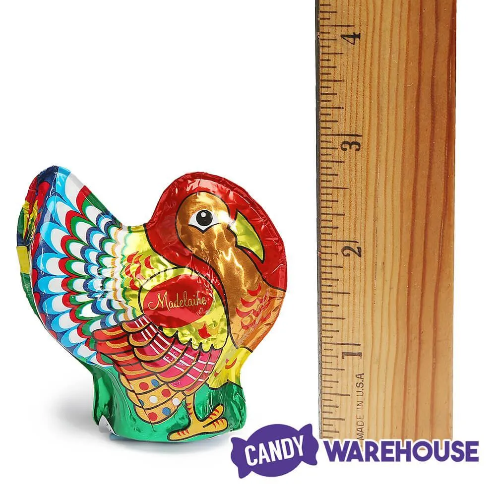 Madelaine Foiled Semi-Solid 1-Ounce Milk Chocolate Turkeys: 40-Piece Display - Image 4