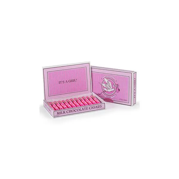 Madelaine Foiled Milk Chocolate Cigars - Girl: 24-Piece Box - Image 4