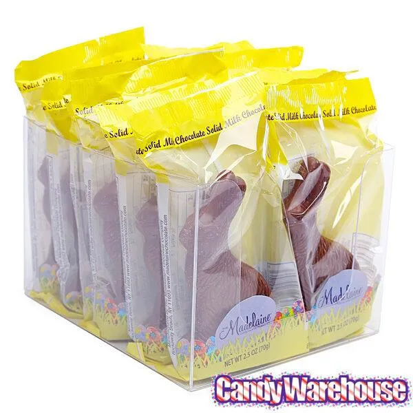 Madelaine Milk Chocolate 2.5-Ounce Easter Bunnies: 12-Piece Box - Image 4