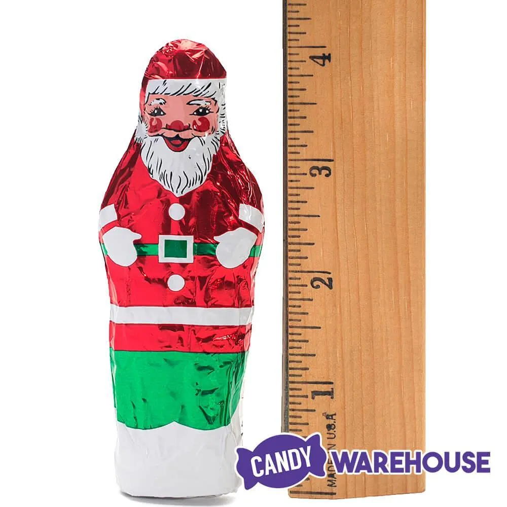Madelaine Santa Foiled 3/4-Ounce Milk Chocolate Ornaments: 60-Piece Display - Image 4