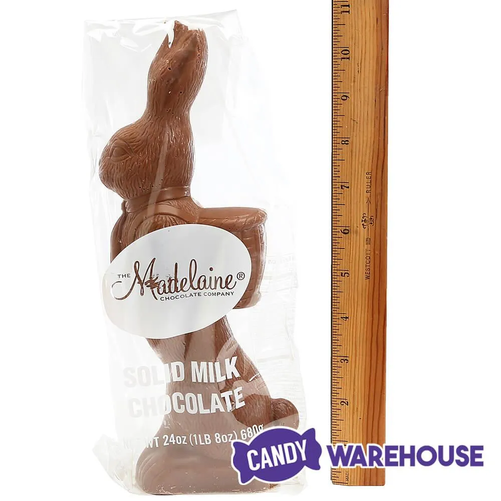 Madelaine Solid Milk Chocolate 14-Ounce Easter Bunny - Image 2