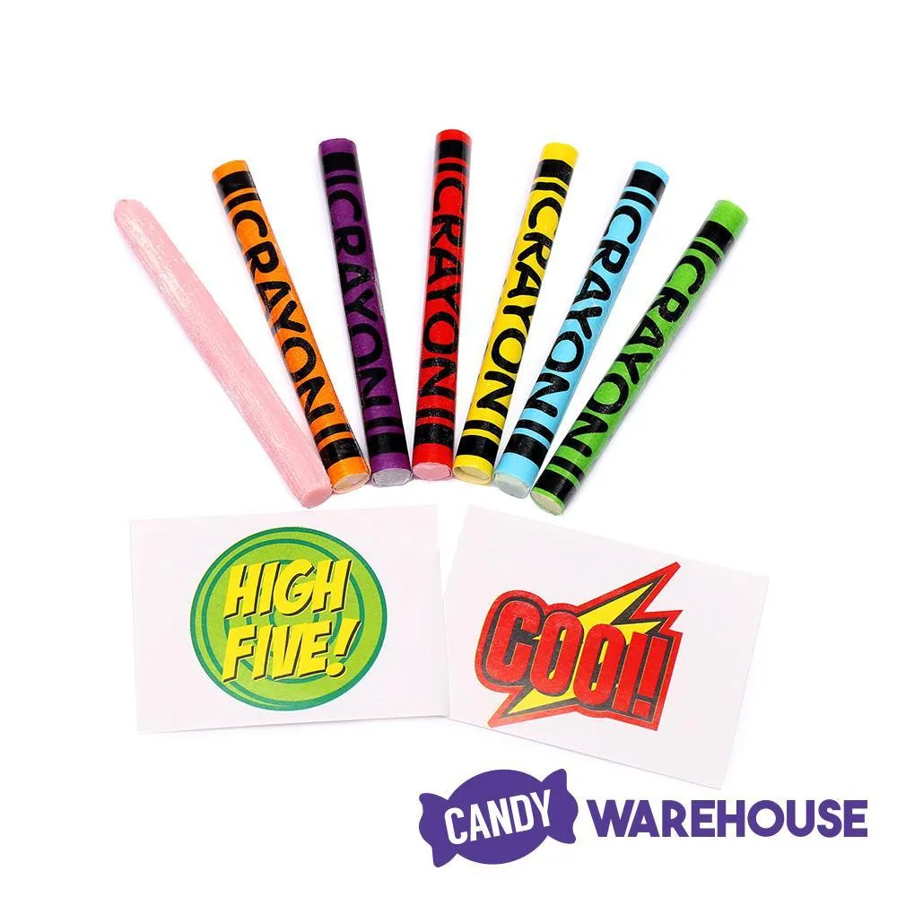 Magic Colors Bubble Gum Crayons Packs: 24-Piece Box - Image 3
