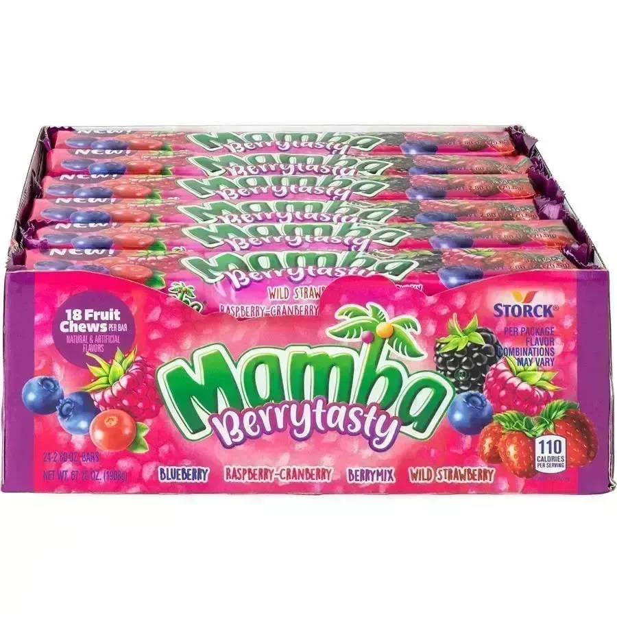Mamba Berrytasty Fruit Chews Candy: 24-Piece Box - Image 4