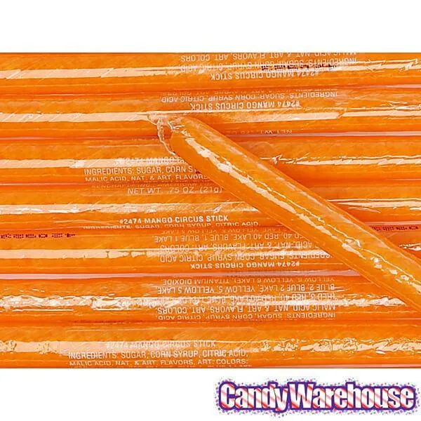 Mango Hard Candy Sticks: 100-Piece Box - Image 4