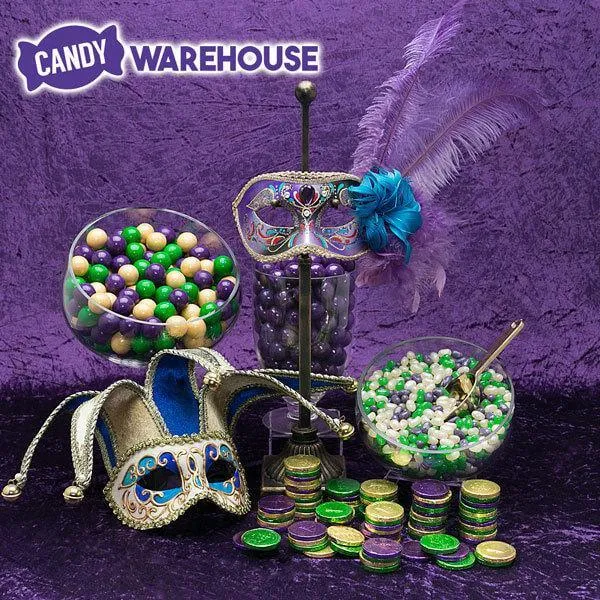 Mardi Gras Chocolate Coins Candy: 60-Piece Bag - Image 5