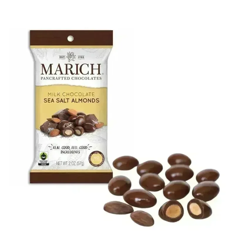 Marich Milk Chocolate Sea Salt Almonds: 12-Piece Box - Image 2