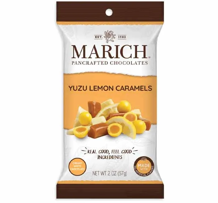 Marich Yuzu Lemon Caramels: 12-Piece Case