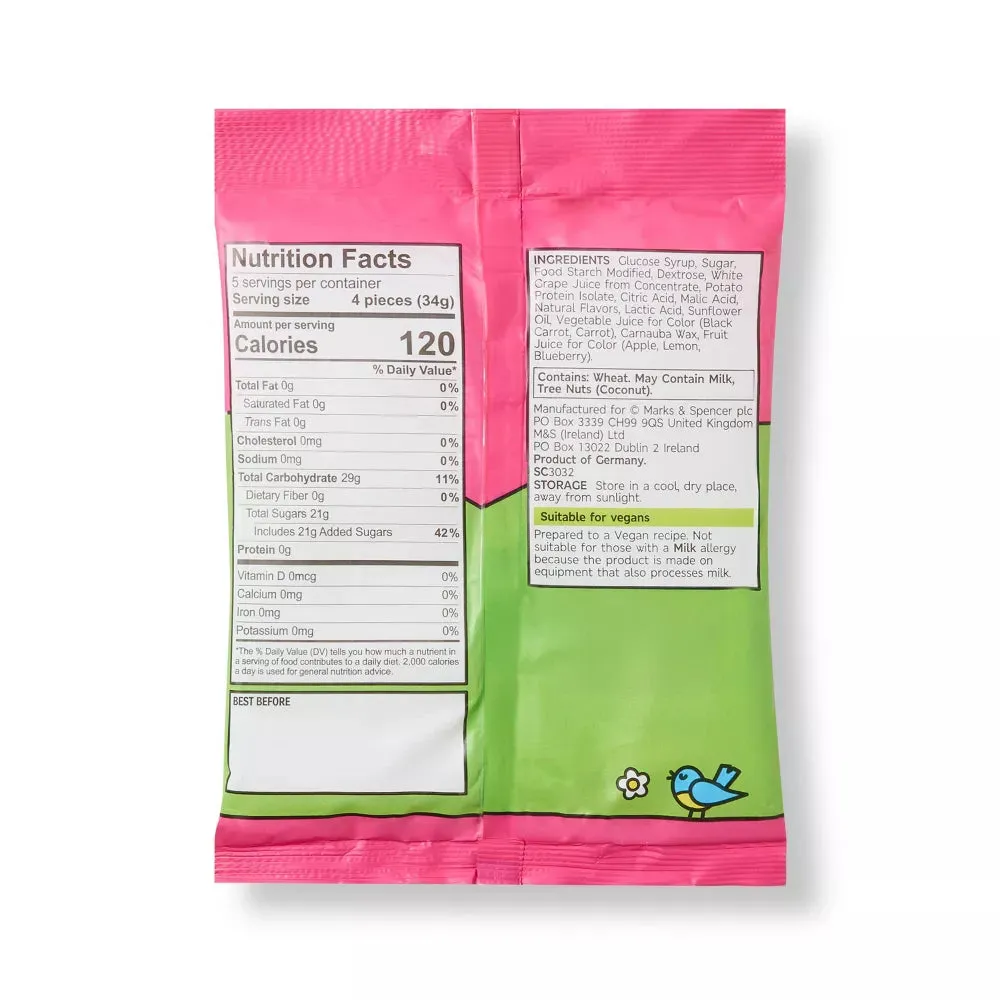 Marks & Spencer Percy Pig Gummy Candy: 17-Piece Bag - Image 3