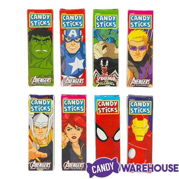 Marvel Cartoon Character Candy Sticks 2-Packs: 100-Piece Bag - Image 4